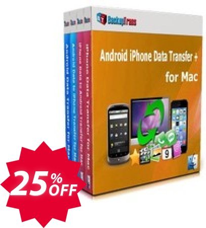 Backuptrans Android iPhone Data Transfer + for MAC, Business Edition  Coupon code 25% discount 