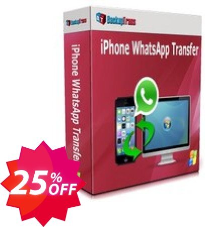 Backuptrans iPhone WhatsApp Transfer, Business Edition  Coupon code 25% discount 