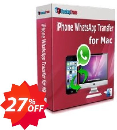 Backuptrans iPhone WhatsApp Transfer for MAC Coupon code 27% discount 