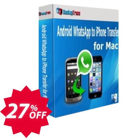 Backuptrans Android WhatsApp to iPhone Transfer for MAC Coupon code 27% discount 