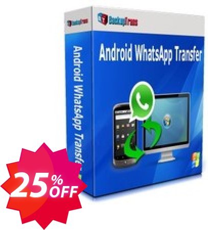 Backuptrans Android WhatsApp Transfer, Business Edition  Coupon code 25% discount 