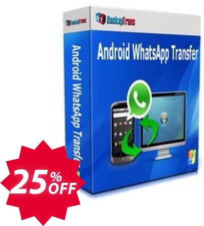 Backuptrans Android WhatsApp Transfer, Business Edition  Coupon code 25% discount 