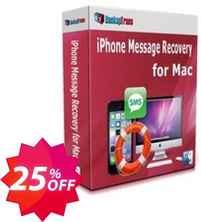Backuptrans iPhone Message Recovery for MAC Coupon code 25% discount 