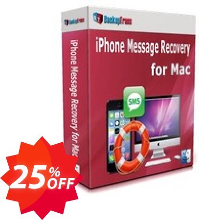 Backuptrans iPhone Message Recovery for MAC, Business Edition  Coupon code 25% discount 
