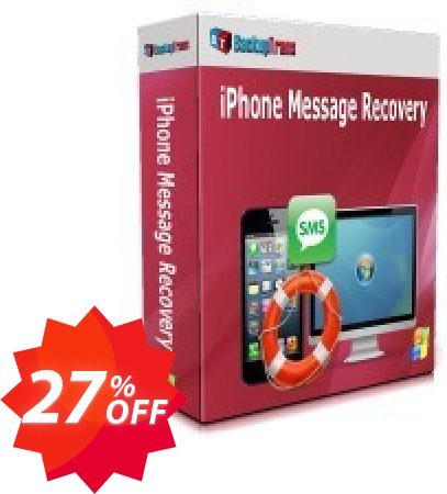 Backuptrans iPhone SMS/MMS/iMessage Transfer Coupon code 27% discount 