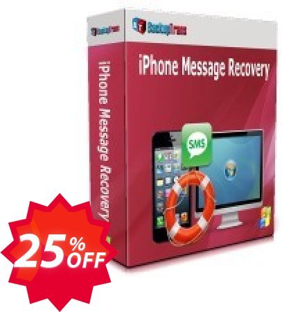 Backuptrans iPhone SMS/MMS/iMessage Transfer, Family Edition  Coupon code 25% discount 