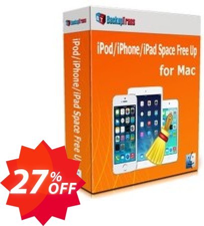 Backuptrans iPod/iPhone/iPad Space Free Up for MAC Coupon code 27% discount 