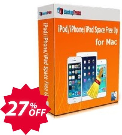 Backuptrans iPod/iPhone/iPad Space Free Up for MAC Coupon code 27% discount 