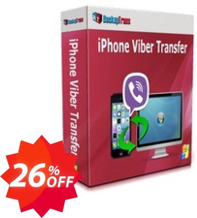 Backuptrans iPhone Viber Transfer, Family Edition  Coupon code 26% discount 