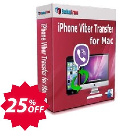 Backuptrans iPhone Viber Transfer for MAC, Business Edition  Coupon code 25% discount 