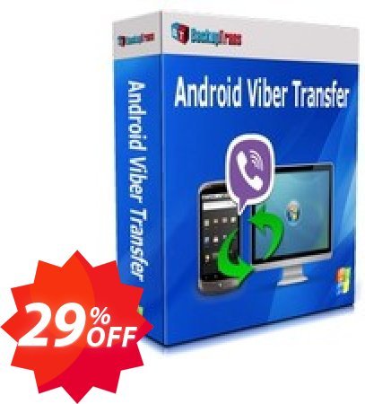 Backuptrans Android Viber Transfer Coupon code 29% discount 