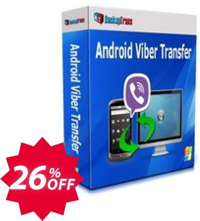 Backuptrans Android Viber Transfer, Family Edition  Coupon code 26% discount 