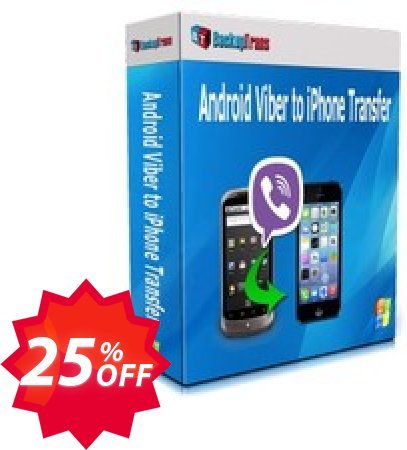 Backuptrans Android Viber to iPhone Transfer, Business Edition  Coupon code 25% discount 