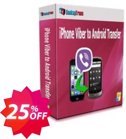 Backuptrans iPhone Viber to Android Transfer, Business Edition  Coupon code 25% discount 