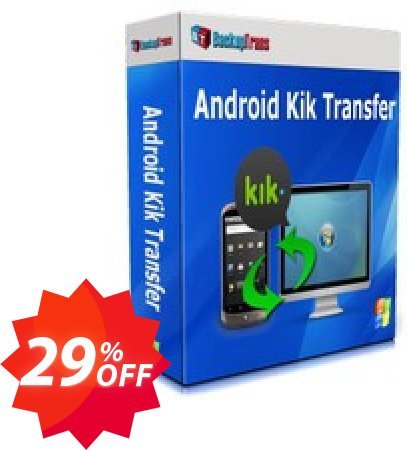 Backuptrans Android Kik Transfer Coupon code 29% discount 