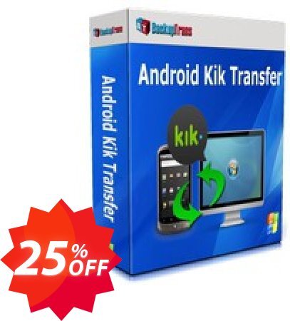 Backuptrans Android Kik Transfer, Business Edition  Coupon code 25% discount 