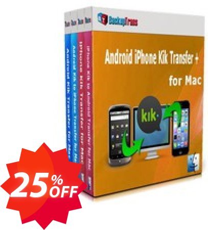 Backuptrans Android iPhone Kik Transfer + for MAC Coupon code 25% discount 