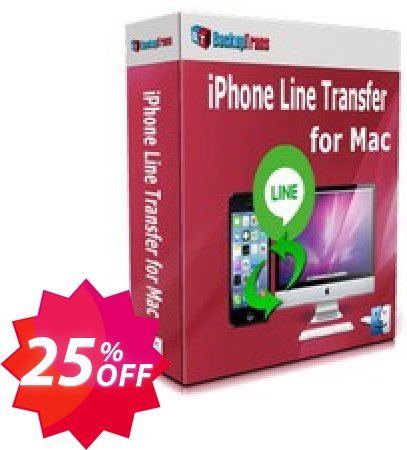 Backuptrans iPhone Line Transfer for MAC, Family Edition  Coupon code 25% discount 