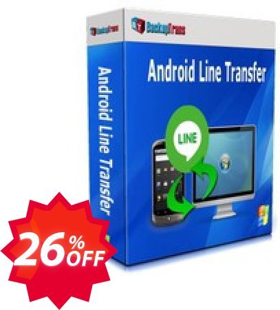 Backuptrans Android Line Transfer, Family Edition  Coupon code 26% discount 