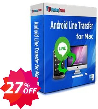 Backuptrans Android Line Transfer for MAC Coupon code 27% discount 