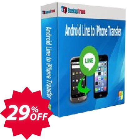 Backuptrans Android Line to iPhone Transfer Coupon code 29% discount 