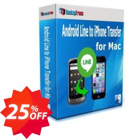 Backuptrans Android Line to iPhone Transfer for MAC, Business Edition  Coupon code 25% discount 