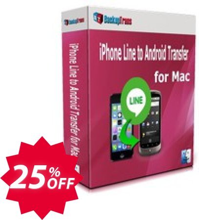 Backuptrans iPhone Line to Android Transfer for MAC, Business Edition  Coupon code 25% discount 