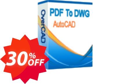 OverCAD PDF to AutoCAD Coupon code 30% discount 