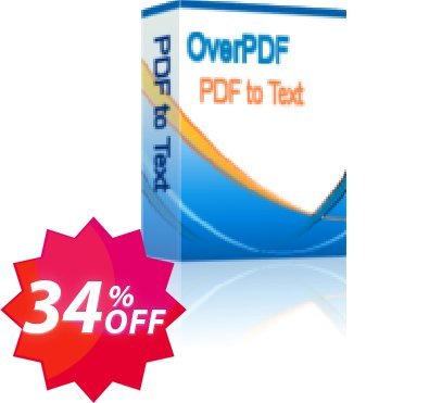 OverPDF PDF to Text Converter Coupon code 34% discount 