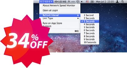 Network Speed Monitor for MAC Coupon code 34% discount 