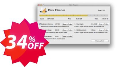 Disk Cleaner for MAC Coupon code 34% discount 