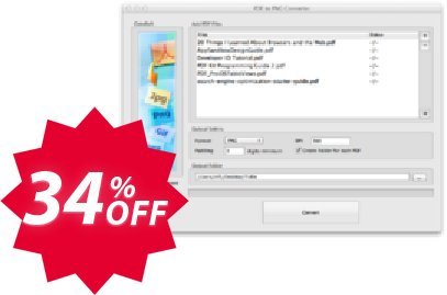 PDF to PNG Converter for MAC Coupon code 34% discount 
