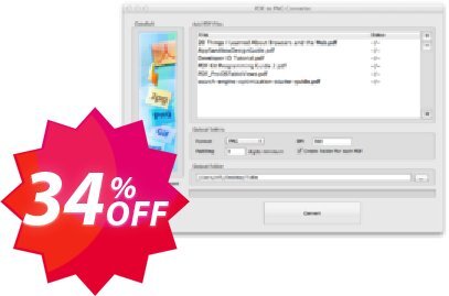 PDF to PNG Converter for MAC Coupon code 34% discount 