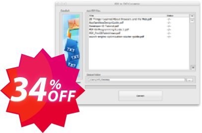 PDF to TXT Converter for MAC Coupon code 34% discount 