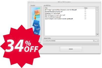 PDF to TXT Converter for MAC Coupon code 34% discount 