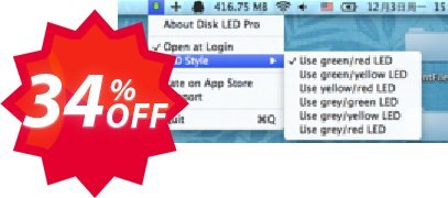 Disk LED Pro for MAC Coupon code 34% discount 