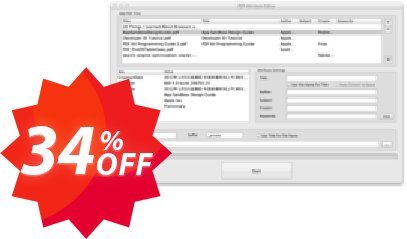 PDF Attribute Editor for MAC Coupon code 34% discount 