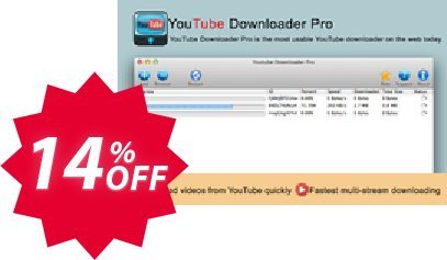 Youtube Downloader for MAC Coupon code 14% discount 
