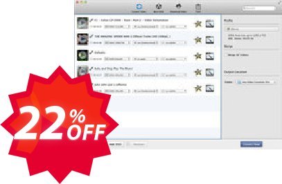 Any Video Converter for MAC Coupon code 22% discount 