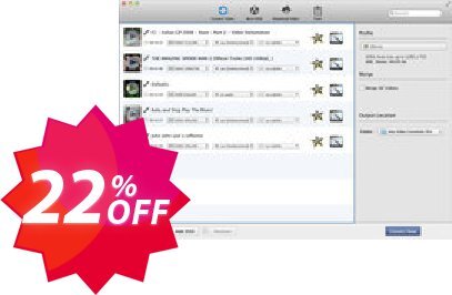 Any Video Converter for MAC Coupon code 22% discount 