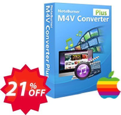 NoteBurner M4V Converter Plus for MAC Coupon code 21% discount 