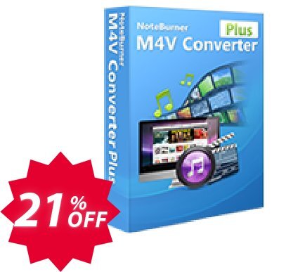 NoteBurner M4V Converter Plus for WINDOWS Coupon code 21% discount 