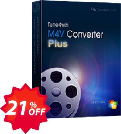 Tune4Win M4V Converter Plus Coupon code 21% discount 