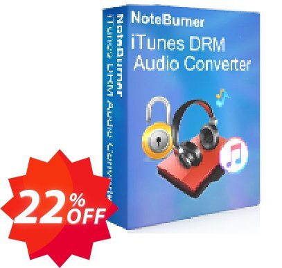 NoteBurner iTunes DRM Audio Converter for MAC Coupon code 22% discount 