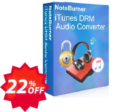 NoteBurner iTunes DRM Audio Converter for WINDOWS Coupon code 22% discount 