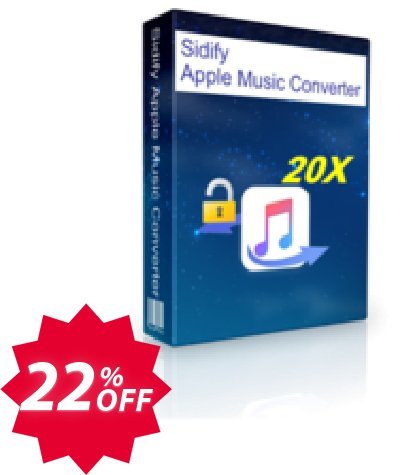 Sidify Apple Music Converter for MAC Coupon code 22% discount 