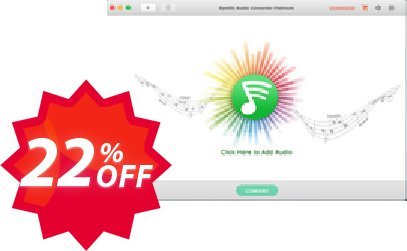 Spotify Audio Converter Platinum, MAC version  Coupon code 22% discount 