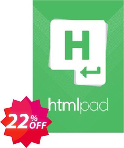 HTMLPad 2018 Personal Coupon code 22% discount 