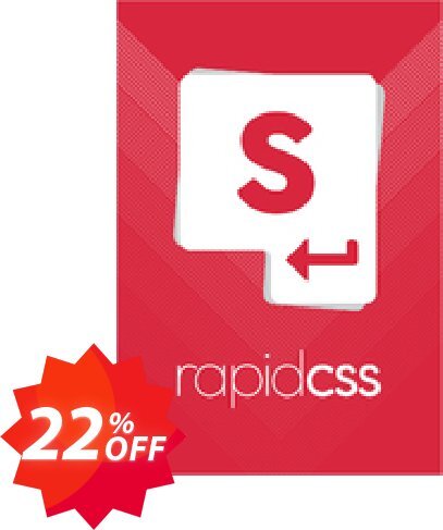 Rapid CSS 2018 Personal Coupon code 22% discount 