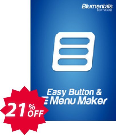 Easy Button & Menu Maker 5 Pro, Extended  Coupon code 21% discount 